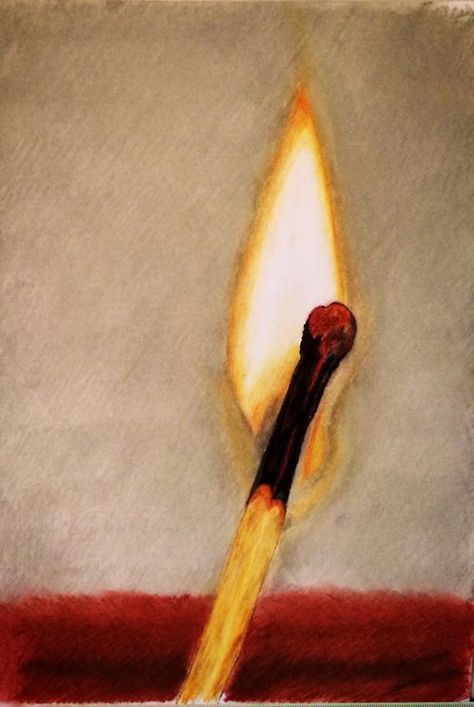 Match Drawing, Painting Fire, Latest Drawing, Tears Art, Fire Drawing, Fire Painting, Drawing Now, Flame Art, Human Anatomy Drawing