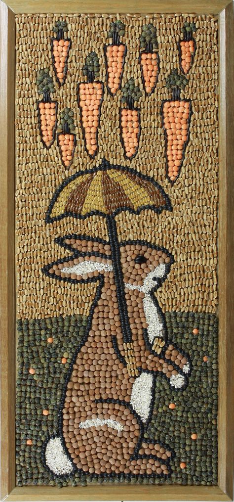 Seed Art Mosaic, Seeds Drawing Art, Seed Art For Kids, Simple Mosaic Art, Seed Mosaic, Grain Art, Mn State Fair, Seed Craft, Bean Art