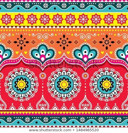 Indian Truck Art, Indian Truck, Truck Art Pakistan, India Pattern, Textile Prints Design, Indian Patterns, Diy Rhinestone, Truck Art, Thai Art