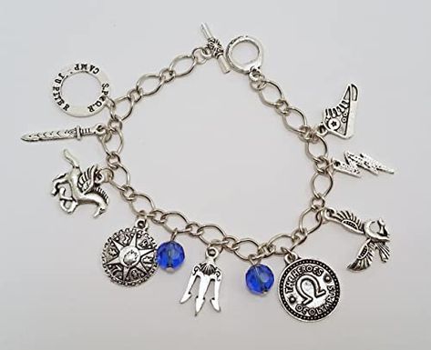 Hogwarts Belongings, Percy Jackson Inspired Jewelry, Percy Jackson Clothes Inspired Outfits, Percy Jackson Earrings, Pjo Jewellery, Percy Jackson Bracelet, Percy Jackson Jewelry, Percy Jackson Merch, Percy Jackson Party