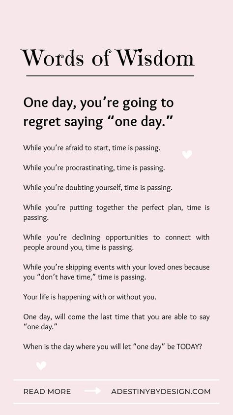 living with no regrets, words of wisdom, quotes about living with no regrets, advice to younger self,  
life lessons for kids, life lessons,
advice for life Wise Advice Life Lessons, With Age Comes Wisdom Quotes, No More Waiting Quotes, Choices In Life Quotes Word Of Wisdom, Adulting Quotes Life Lessons, Wise Quotes About Life Good Advice Word Of Wisdom, Advice To Younger Self, Life Lessons For Kids, Advice For Life