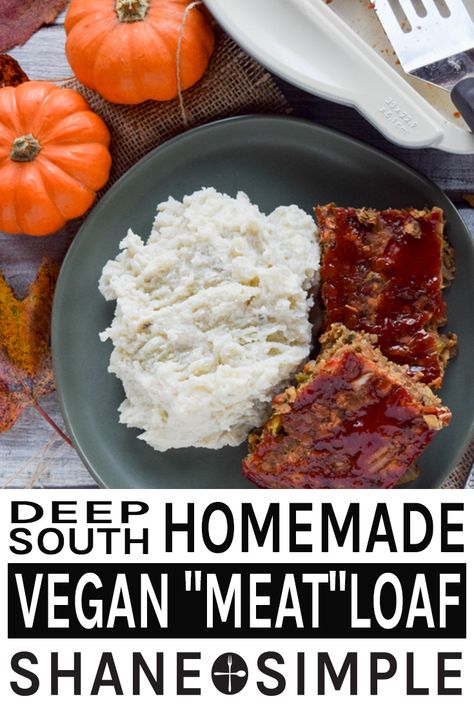 Plant Based Meal, Vegan Meatloaf, Plant Based Meal Planning, Vegan Mashed Potatoes, Wfpb Recipes, Vegan Main Dishes, Plant Based Eating, Diet Meal, Tempeh