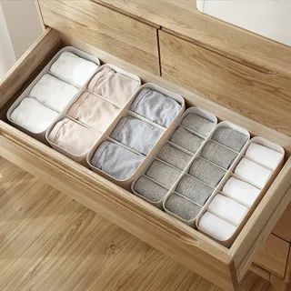 Buy The Open Book Plastic Garment Organizer at YesStyle.com! Quality products at remarkable prices. FREE Worldwide Shipping available! Organiser Cucina, Closet Storage Drawers, Wardrobe Storage Boxes, Plastic Drawer Organizer, Sock Storage, Sock Organization, Drawer Organization, Desktop Drawers, Drawer Divider