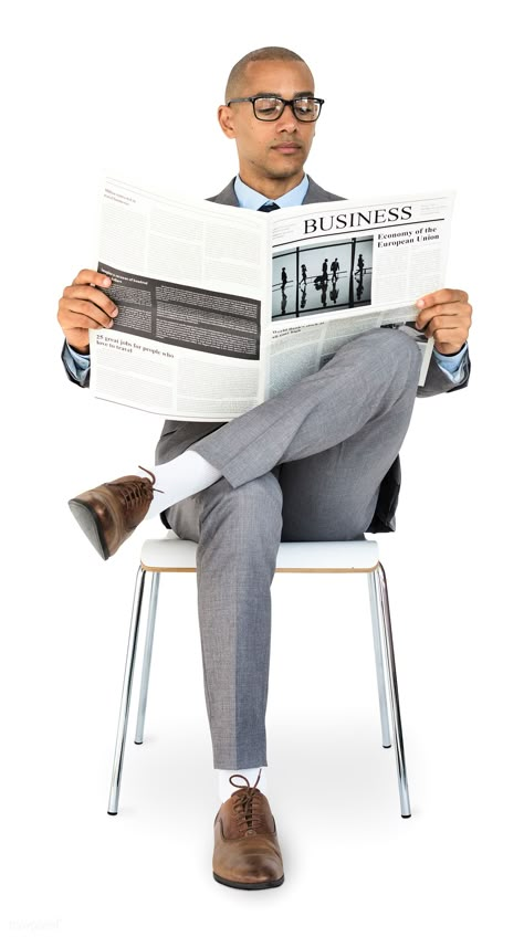 Man Reading Newspaper, Newspaper Mockup, Newspaper Drawing, Business Man Photography, Vector Illustration People, Person Reading, Render People, Sketch Practice, Black Lives Matter Art