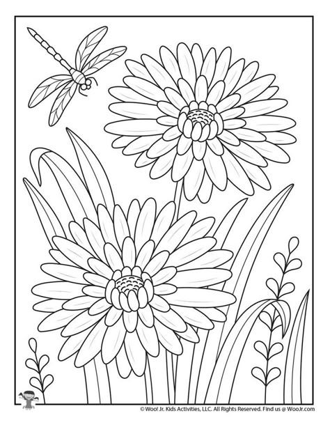 Spring Adult Coloring Pages | Woo! Jr. Kids Activities Flower Coloring Sheets, Coloring Pages For Grown Ups, Spring Coloring Pages, Bird Coloring Pages, Free Adult Coloring Pages, Coloring Pages For Boys, Printable Adult Coloring Pages, Flower Coloring Pages, Coloring Book Art