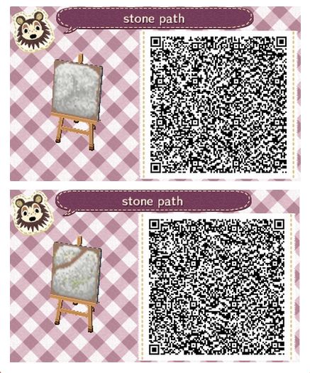 Acnl Stone Path, Acnl Qr Codes Paths, Acnl Paths, Acnl Qr Codes, Motif Acnl, Animal Crossing 3ds, Ac New Leaf, Qr Codes Animal Crossing, Post Animal