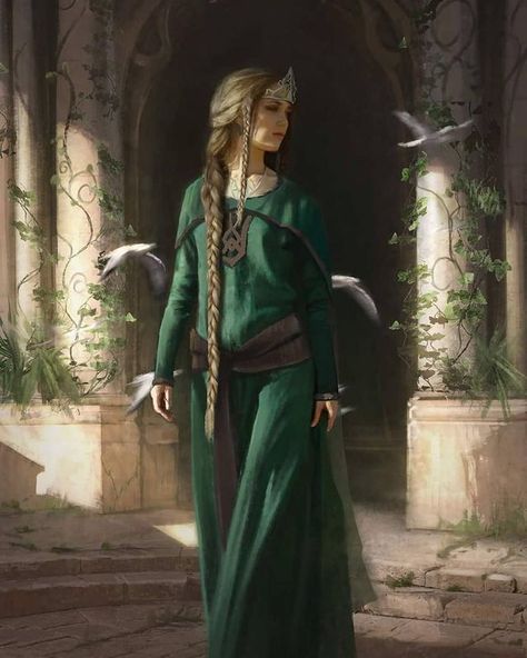 Marco Molina Mata on Instagram: “Fíriel. Unknown author. #firiel #dunedain #gondor #arnor #middleearth #lordoftherings #thepeopleofmiddleearth #jrrt #jrrtolkien #tolkien…” Draw Anime, 다크 판타지, Arte Fantasy, Fantasy Rpg, Fantasy Inspiration, Medieval Fantasy, Digital Art Girl, Lynx, Fantasy Artwork