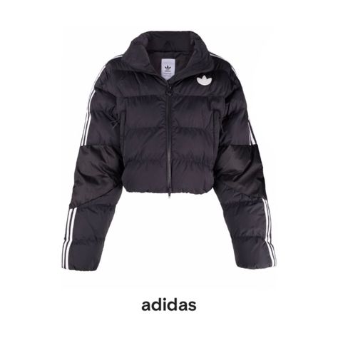 Adidas Puffer Jacket, Eco Materials, Short Puffer Jacket, Adidas Short, Adidas Jackets, Puffy Jacket, New York Style, Cloud White, Environmental Impact