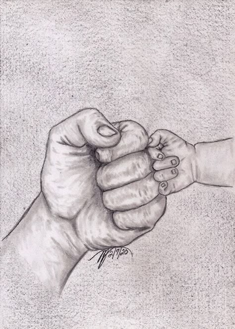 Papa Drawing, Father Daughter Drawing Art, Father’s Day Drawings Ideas, Father Daughter Sketch Drawing, Fist Bump Tattoo, Father And Daughter Drawing Pencil, Fist Bump Drawing, Father Nd Daughter Pics Drawing, Father And Son Pencil Sketch