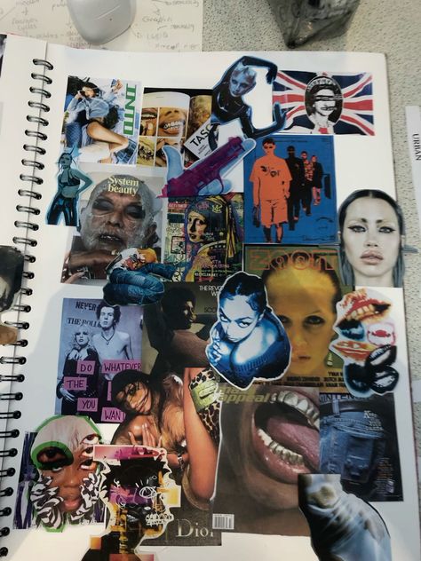 #art #moodboard Alevel Art Moodboard, Art Sketchbook Moodboard, Sketchbook Moodboard, Moodboard Art, Photography Presentation, Alevel Art, College Projects, Pushing Boundaries, Scrapbooking Journal