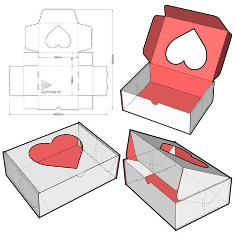 Tiny Box Template, Free Printable Box Templates, Box Packing Ideas Gift Packaging Design, How To Make A Box Out Of Cardboard, Box Patterns Printable, Cute Box Template, Box Cutout Template, Heart Shaped Box Diy, Valentine Package Ideas