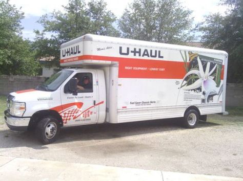 20ft U-Haul truck Uhaul Truck Aesthetic, Moving Truck Aesthetic, Uhaul Truck, Truck Conversion, U Haul Truck, Passion Pictures, Vision 2023, Moving Van, Mood Bored