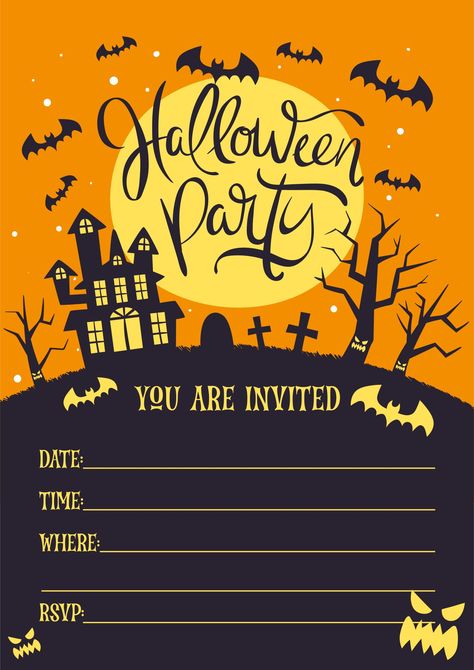 Halloween Invations Ideas, Hallowine Party, Halloween Invitations Template, Scary Halloween Invitations, Halloween Invitation Wording, Snowman Quotes, Halloween Invitation Card, Halloween Invitaciones, Printable Halloween Invitations