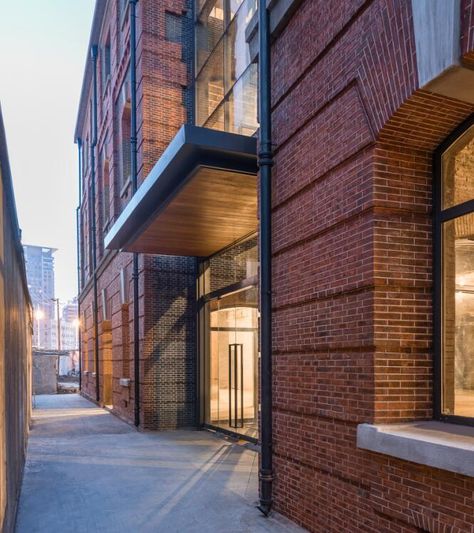 Bricks Architecture, Warehouse Renovation, Steel Architecture, Hotel Exterior, Building Layout, Premium Hotel, Industrial Architecture, Brick Architecture, Mini Clubman