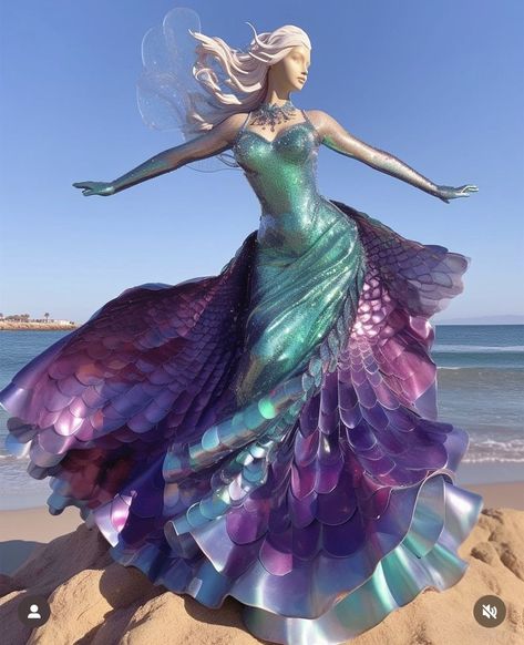 Sea Inspired Fashion, Mood Board Fashion Inspiration, Dress Everyday, Sea Dress, Disney Live Action, Sea Inspired, Mermaid Princess, Favorite Song, Mood Board Fashion