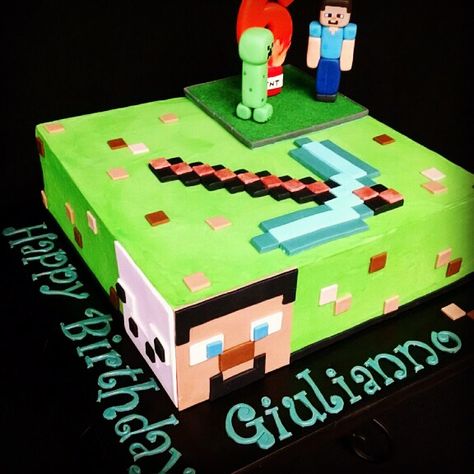 Minecraft cake Minecraft Cake, Special Occasion Cakes, Occasion Cakes, Minecraft, Special Occasion, Birthday Cake, Cake, Birthday