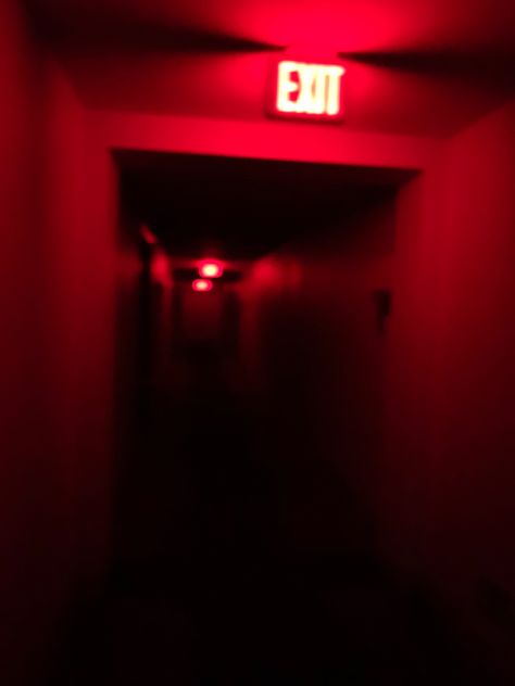 red exit album cover dark aesthetic Dark Red Playlist Cover, Horror Movie Red Aesthetic, Dark Red Neon Aesthetic, Red Filter Aesthetic, Red Sign Aesthetic, Toxic Aesthetic Red, Dark Red Theme Aesthetic, Exit Sign Aesthetic, Edgy Red Aesthetic