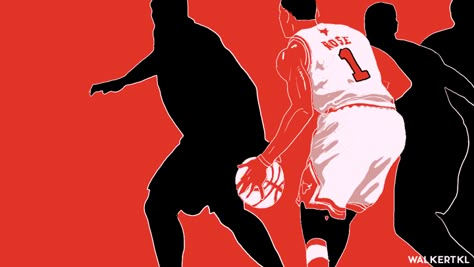 Nba Animation Gif, Nba Animation, Basketball Animation, Sport Animation, Nba Gif, Basketball Live Wallpaper, Rose Nba, Sports Gif, Nba Artwork