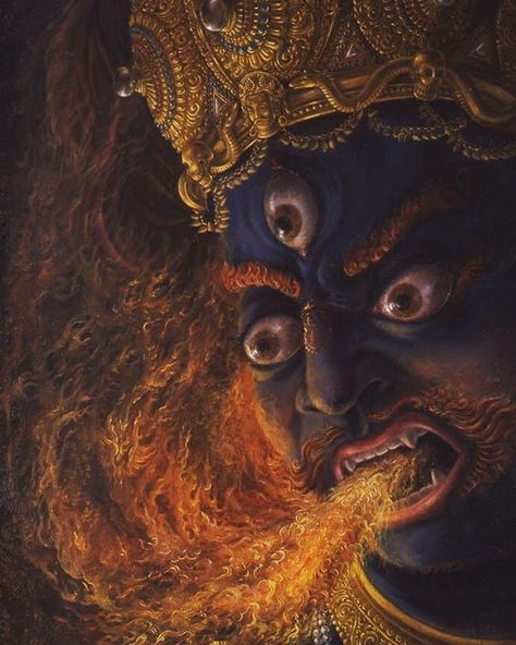 Bhairava God, Bhairava God Art, Shiva Ganesh, Tantra Art, Ancient Indian Architecture, Eagle Pictures, Indian Art Gallery, Western Paintings, Shiva Photos