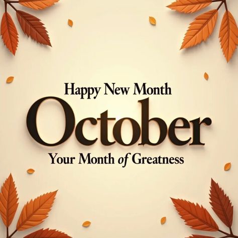 Happy New Month October, New Month October, October Template, October Welcome, Welcome To October, October Design, Church Halloween, Linkedin Background Image, Month October