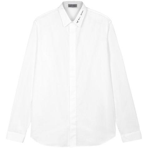 Dior Homme White Cotton Shirt - Size 41 (£440) ❤ liked on Polyvore featuring men's fashion, men's clothing, men's shirts, men's dress shirts, mens cotton shirts, mens cotton dress shirts, christian dior mens shirts, mens white cotton shirts and mens white dress shirts White Dress Shirts, Mens White Dress Shirt, Men's Dress Shirts, White Cotton Shirt, White Shirt Men, Cotton Shirts For Men, Cotton Shirts, White Shirt Dress, Men's Shirts