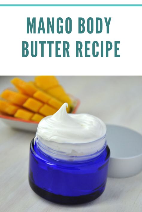 How To Make Body Butter, Mango Butter Recipe, Whipped Mango Body Butter, Mango Butter Lotion, Body Butter Recipes, Whipped Body Butter Recipe, Mango Body Butter, Diy Body Butter Recipes, Body Butter Recipe