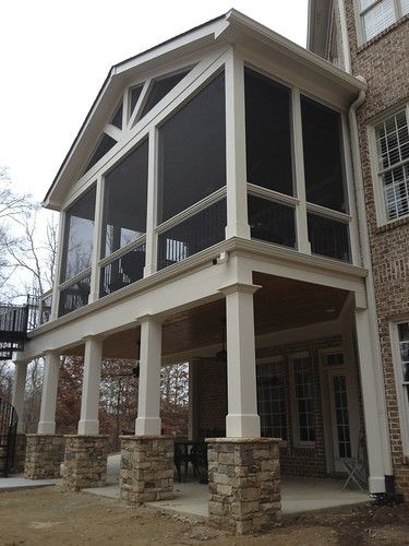 Porch Trusses, Deck Columns, Screened Room, Screen Porches, Outdoor Columns, Porch Kits, Screened Porch Designs, Screened Porches, Screened In Deck