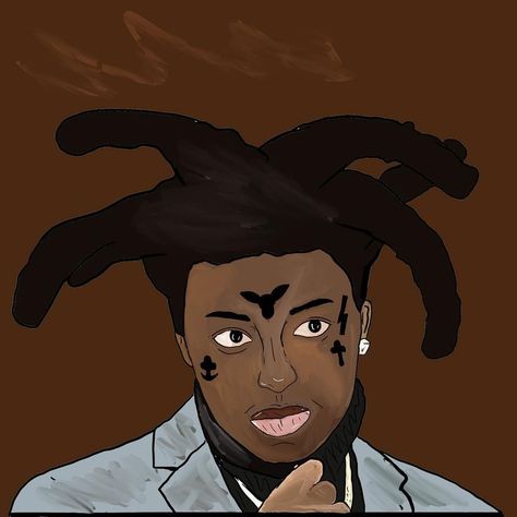 Kodak Black Drawing, Dope Drawings, Senior Jackets, Black Drawing, Black Illustration, Kodak Black, Swag Cartoon, Drawing Inspo, Human Face