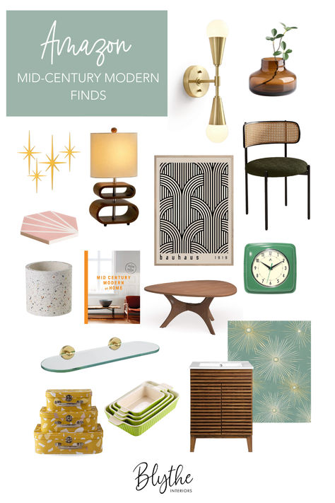 ips to nailing a mid-century modern look include wallpaper, geometric spaces, bold colors & natural wood tones. Shop our curated list to bring a little mid-century magic into your space! Wallpaper Geometric, Amazon Home Decor, Wood Tones, Mid Century Decor, Mid Century Modern House, Travel Decor, Amazon Home, Mid Century Modern Style, Amazon Finds