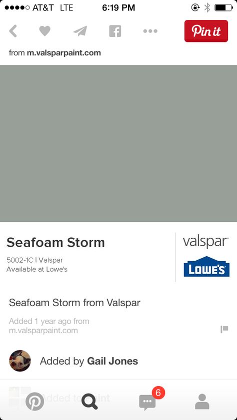 Seafoam Storm Valspar, Perfect World, Sea Foam, Paint Colors, Color