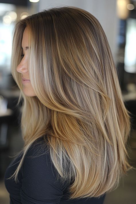 #blondehairgoals #blondehairinspo #blondehairdontcare #blondehairlove #blondehairbeauty #blondehairtrend #blondehairfashion #blondehairideas #blondehaircolor #blondehaircommunity Hair Layering Ideas, Long Layered Hairstyles For Fine Hair, Fine Hair Long Layers, Straight Blonde Haircut, Haircolour Ideas, Long Layered Hairstyles, Layers Haircut, Long Fine Hair, Brown Hair Trends