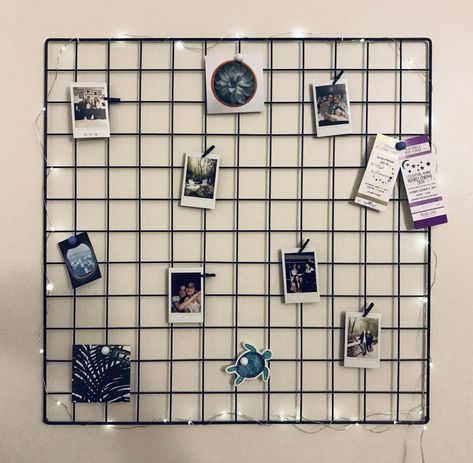 #room #roomdecor #roomideas #roominspiration #wireboard #polaroid Wall Rack Design, Wire Board, Digital Embroidery Patterns, Wall Racks, Diy Room, Digital Embroidery, New Room, Room Diy, Room Inspiration