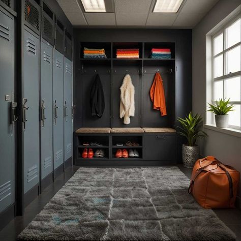 20 Locker Decorations Ideas: Personalize Your Space » HomeDecorFull Office Lockers Design Work Spaces, Locker Decorations Ideas, Baseball Locker Room, Locker Rugs, Small Lockers, Fall Apartment Decor, Locker Shelves, Sports Locker, Magnetic Organizer