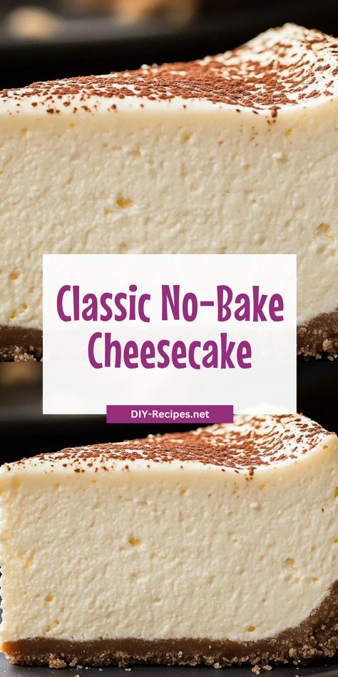 Try this classic No-Bake Cheesecake recipe for a fuss-free dessert that’s rich, creamy, and deliciously easy to make. No Bake Plain Cheesecake, Easy Cheese Cake No Bake 4 Ingredients Condensed Milk, Uncooked Cheesecake Recipes, Cream Cheese Cheesecake No Bake, No Bake Cheescake, Crustless Cheesecake, Easy Cheese Cake, Easy Cheesecake Recipes No Bake Simple, No Bake Cheesecake Easy