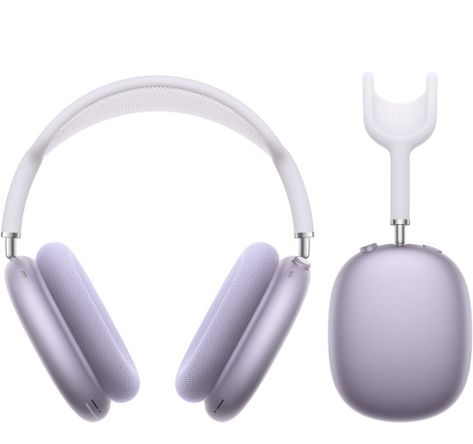 AirPods Max - Purple Purple Airpods Max Aesthetic, Airpod Max Purple, Purple Apple Products, Apple Air Max Headphones, Cute Headphones Aesthetic, Apple Airpods Max Aesthetic, Apple Headphones Aesthetic, Purple Air Max, Purple Airpods