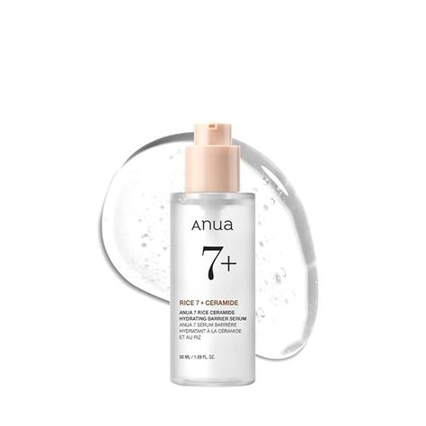 Amazon.com: ANUA RICE CERAMIDE 7 HYDRATING BARRIER SERUM, Brightening, Hydrating Serum for Face, Rice, Hyaluronic Acid, Niacinamide, Fragrance-free, Non comodogenic, Glass Skin, Korean Skin Care, 50ml/1.69fl.oz. : Beauty & Personal Care Skin Korean, Serum For Face, Korean Skin Care, Korean Skin, Hydrating Serum, Glass Skin, Fragrance Free, Natural Glow, Face Serum