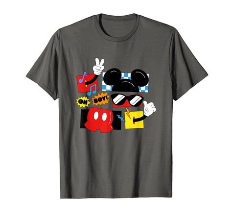 PRICES MAY VARY. Officially Licensed Disney Mickey And Friends Apparel for Women - Men - Boys - Girls - Toddler; Mickey And Friends T-Shirts; Disney+ T-Shirts; Disney Plus; Disneyland; Disney World; Mickey; Seasonal; Holiday T-Shirt; Birthday Gift; Birthday Present; 24DNMC00805A-002 Lightweight, Classic fit, Double-needle sleeve and bottom hem Disney World Shirts For Boys, Disney T Shirts, Shirts For Boys, Disney World Shirts, Friends Tshirt, Disney Tshirts, Disney Plus, Girls Toddler, Mickey And Friends