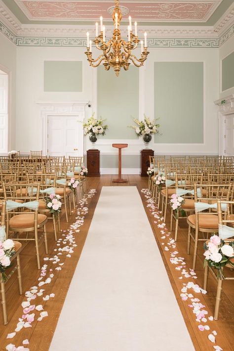 Wedding Aisle in The Green Room at #BotleysMansion #BijouWeddingVenues #MansionWedding #GlamorousWedding #ElegantWedding http://bijouweddingvenues.co.uk/botleys-mansion-wedding-venue-surrey/about-the-venue Botleys Mansion, Mansion Wedding Venues, Wedding Chapel, Green Room, Mansion Wedding, Glamorous Wedding, Green Rooms, Wedding Aisle, Chapel Wedding