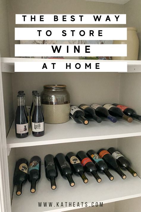 Are you curious how to store wine? I was storing mine the wrong way! I turned a nook in my basement into a DIY wine cellar in a cool dark corner of my home. You don't need to store it in the basement though! Read here to find 3 different ways to store wine, plus 5 wine storage rack ideas! #wine #winestorage #winecellar #winerack Clever Wine Storage, Storing Wine Bottles, How To Store Wine Bottles, How To Store Wine, On Top Of Fridge, Wine Storage Ideas, Diy Wine Cellar, Wine Storage Diy, Inside Kitchen Cabinets