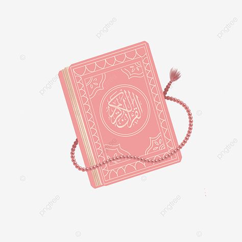 Quran Icon Aesthetic, Pink Quran Aesthetic, Quran Animation, Quran Cartoon, Quran Drawing, Cute Png Aesthetic, Quran Icon, Pink Quran, Quran Illustration