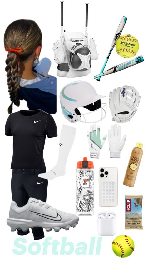 Softball Tryouts Outfit, Softball Practice Outfits, Softball Fits, Softball Aesthetic, Softball Accessories, Softball Practice, Softball Stuff, Softball Outfits, Sports Bags