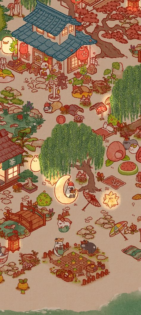 Usagi Shima Decor Ideas, Usagi Shima, Tsuki Odyssey, Cute Games, Game 3, Cute Bunny, Animal Crossing, Cute Wallpapers, Illustration Art