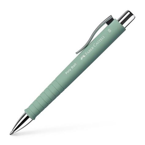 Poly Ball Pen Brands, Artist Materials, Colored Pens, Faber Castell, Mechanical Pencils, Ballpoint Pens, Green Aesthetic, Ballpoint Pen, Ink Color