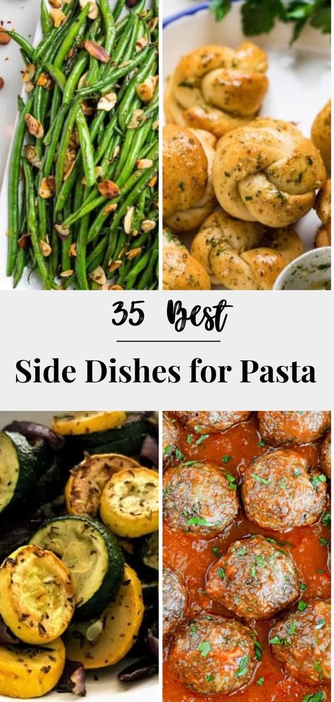 best side dishes for your pasta dinners Tasty Sides For Dinner, Rigatoni Side Dishes, Good Sides For Pasta, Side Dishes For Ravioli Dinners, Italian Sides Vegetable, Side Dish For Pasta Dinner, Sides To Go With Pasta, Side Dishes For Pasta Meals, Side Dishes For Lasagna Dinner