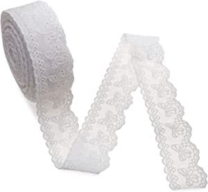 Amazon.com: IDONGCAI Lace Sewing Trims Bowknot Eyelet Lace Ribbon Craft Lace Fabric Embroidered Lace 1.57'' Wide 7 Yards/lot Lace Sewing, Butterfly Lace, Dress Decoration, Ribbon Craft, Sewing Lace, Crochet Lace Trim, Lace Material, Lace Trims, Diy Ribbon