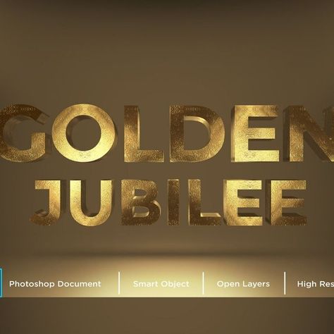 Golden Jubilee Text Effect Design Photoshop Layer Style Effect - Illustration Text Effect Design, Design Background Pattern, Golden Jubilee, Design Photoshop, Layer Style, Text Effect, Photoshop Design, Design Background, Text Effects