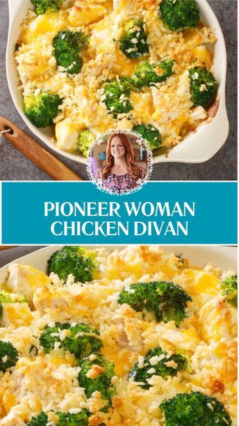 Pioneer Woman Chicken Divan is made using fresh broccoli, cooked chicken, shredded cheddar cheese, milk, and sour cream, along with condensed cream of mushroom soup and a blend of spices. This creamy Chicken Divan recipe is a comforting dinner that takes about 30 minutes to prepare and can serve up to 6 people. Divan Chicken Broccoli, Chicken Divan Recipe Without Canned Soup, Chicken Divan Recipe With Curry, Crockpot Chicken Divan, Shredded Chicken Casseroles, Chicken Divan Recipes, Chicken Divan With Rice, Chicken Divan With Curry, Chicken Divan Recipe Easy