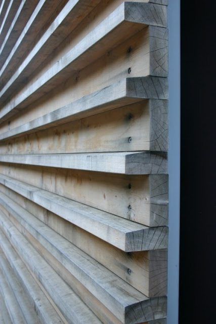 Fasad Design, Detail Arsitektur, Home Designs Exterior, Into The Wood, Wood Cladding, Timber Cladding, Exterior Cladding, Wood Detail, Exterior Wood