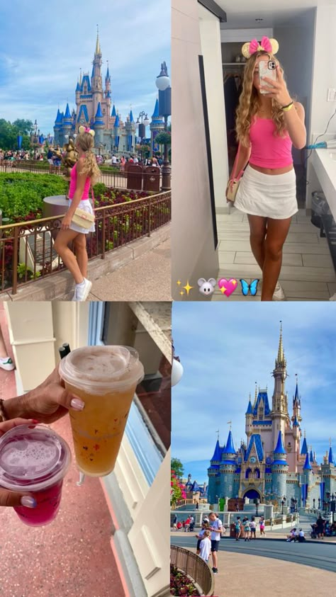 Disneyland Florida Outfit, Disney Spring Break Outfits, Disney In The Summer, Magic Kingdom Outfit Summer, Disneyland Outfit Inspo Summer, Aesthetic Disney World Outfits, Disney Outfit Inspo Springtime, Magic Kingdom Outfit Winter, Disneyland Princess Outfit