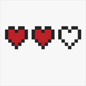 Pixel Heart Tattoo, Zelda Heart, Pixel Tattoo, Red Heart Tattoos, Zelda Tattoo, Tattoo Health, Health Tattoo, Pixel Heart, Sibling Tattoos